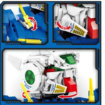 438PCS IDEI Zeon Zaku Robot Blocuri Bust Cărămizi Set Modelul Gundam Jucarii pentru Copii, Cadouri pentru Copii