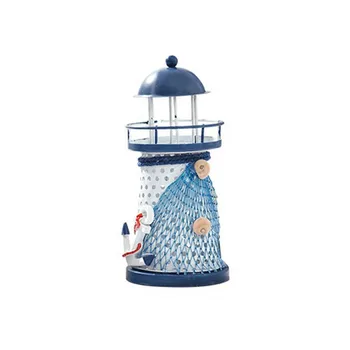 Noul Calde în Stil Mediteranean, Fier Far Figurina Nostalgic Ocean Ancora Ornamente pentru Casa USJ99