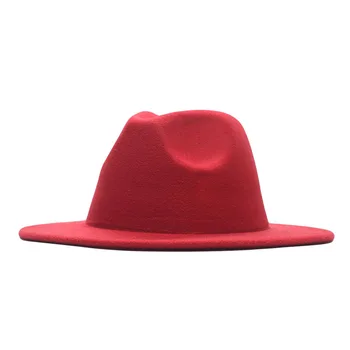Toamna Iarna Lână Pălărie Jazz Femei Bărbați Simțit Snap Refuz Palarie Trilby Doamnelor De Epocă Lână Panama Pălărie Cloche Capac