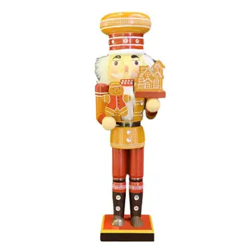 De crăciun, spărgătorul de Nuci Soldat 35CM din Lemn spargatorul de Nuci Papusa Cifre Figurina Stabil Decor Desktop Ornamente de Crăciun