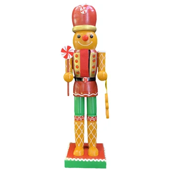 De crăciun, spărgătorul de Nuci Soldat 35CM din Lemn spargatorul de Nuci Papusa Cifre Figurina Stabil Decor Desktop Ornamente de Crăciun