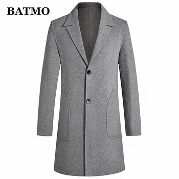 BATMO 2019 new sosire de iarnă de înaltă calitate 70% lână trenci ofițeresc bărbați,pentru bărbați de lână jachete ,plus-size M-3XL 8882