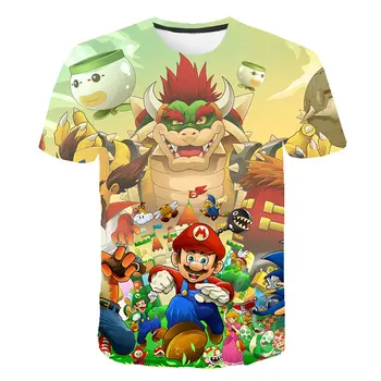 Imprimare 3d Băieți Fete tricou Copii sonic hedgehogTee de Top Pentru Copii cu Maneci Scurte T-shirt Haine Copilul Tricou 4T-14T