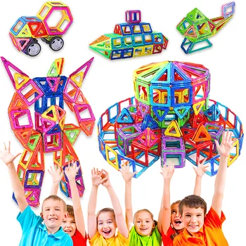 De Dimensiuni Mari Jucăriile Magnetice Blocuri Magnetice De Designer-Set De Constructii Constructii Jucărie Magnet Pentru Copii