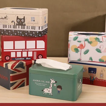 Stil European cutie de tesut acasă decor de masă pătrat de hârtie servetele cutie de Tesut titularii și automat de prosop de hârtie