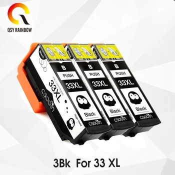 CMYK CONSUMABILE 3BK T3351 33XL Negru Compatibil cu Cartușele de Cerneală pentru XP-530 XP-630 XP-830 XP-635 XP-540 XP-640 XP-645 XP-900 printer