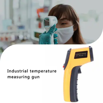 Galben Industriale de măsurare a temperaturii pistol Portabil în infraroșu termometru non-contact, cu laser de numărare termometru