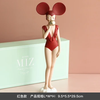 Lumina de Lux de Moda Moderne cosplay Fata Desktop Acasă Decorare decor Creativ Cameră de zi cu TV Cabinet sculptura Cadou de Ziua de nastere