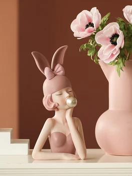 Lumina de Lux de Moda Moderne cosplay Fata Desktop Acasă Decorare decor Creativ Cameră de zi cu TV Cabinet sculptura Cadou de Ziua de nastere