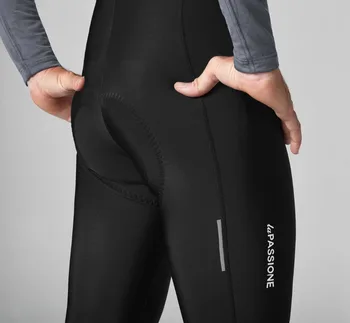 2020 Negru thermal fleece de Iarna salopete pantaloni scurți pantaloni ciclism cu densitate mare Pad material de înaltă calitate pentru mult timp de plimbare