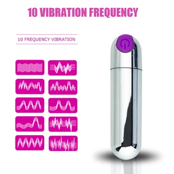 10 Viteza Mini Glonț Ușor De Transportat de Încărcare USB G-Spot Vibrator Adult Jucarii Sexuale Pentru Femei Lesbiene Penis artificial Vibratoare pentru Vagin Masturbator