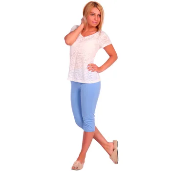 Albastru pantaloni scurți ElenaTex Sport, jambiere Femei pantaloni sport, jambiere pentru femei de vară pantaloni scurți