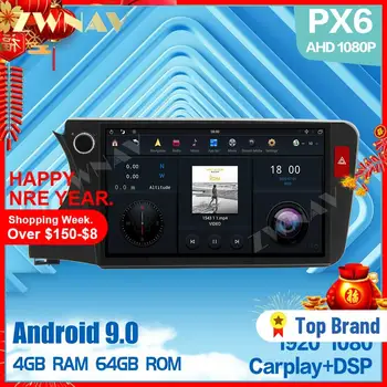 PX6 MAX-PAD 1920*1080 Android 9.0 Auto Multimedia Player media cu redare în flux Pentru Honda City-2020 gps auto radio stereo unitatea de cap