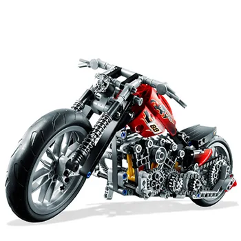 NOUA Motocicleta 378PCS Bloc Technic Exploiture Model de Harley Vehicul Bloc Set de Jucării pentru copii cărămizi cadou de Crăciun