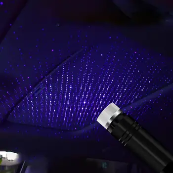 Galaxy Lampa USB cu LED-uri Auto Atmosferă Ambientală Lumina stelelor DJ RGB Colorate Sunetul Muzicii Lampa de Crăciun Decorativ Interior Lumina