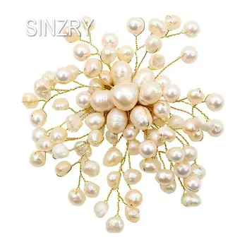SINZRY design original, realizat manual naturale de apă dulce pearl floare de mireasa broșă pin creative doamna broșe petrecere de bijuterii cadou