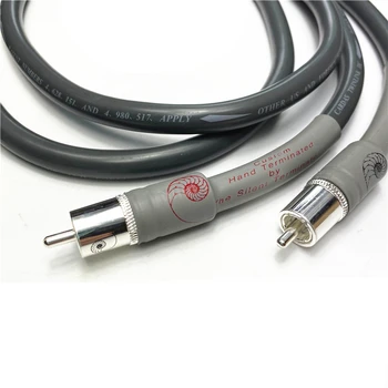 Pereche Cardas Audio Cablu de Interconectare cu Argint Placat cu RCA Plug 2m/6.6 ft