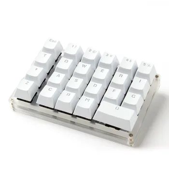 ABS partea de Sus-imprimate Alb-Negru Dublă 104 Strălucească Prin Translucid taste cu iluminare din spate OEM Profil Pentru MX Tastatură Mecanică