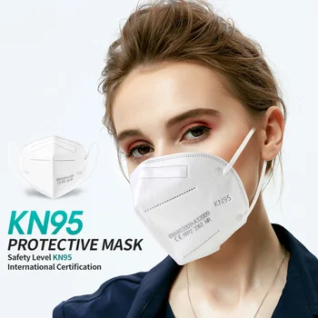 10-100BUC ffp2 masca faciala kn95 masca protectie praf pentru exterior 5 Straturi Gura Masca KN95 Filtru de aparat de Respirat în stoc