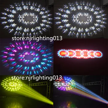 Efect de curcubeu 10R Sharpy 260W în mișcare cap lumina de întâlnire cu prisme duble 6 sticlă gobos pentru etapa dj iluminat nunta disco eveniment
