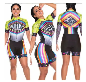 2020 Pro Echipa de Triatlon Costum pentru Femei maneci scurte Jersey Ciclism Skinsuit Salopeta Maillot Ciclism Ropa ciclismo set gel 043