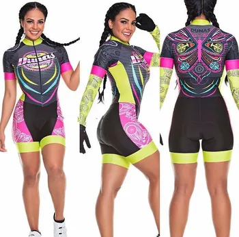 2020 Pro Echipa de Triatlon Costum pentru Femei maneci scurte Jersey Ciclism Skinsuit Salopeta Maillot Ciclism Ropa ciclismo set gel 043