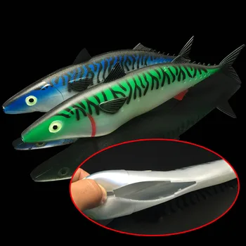 Gol de Simulare Mare de Pește Momeală Moale Momeala Mare Duce Sinker Folosi Deep Sea Net Pescuit Momeală Moale 30cm 35cm Atracție Prinde