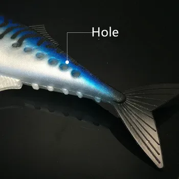 Gol de Simulare Mare de Pește Momeală Moale Momeala Mare Duce Sinker Folosi Deep Sea Net Pescuit Momeală Moale 30cm 35cm Atracție Prinde