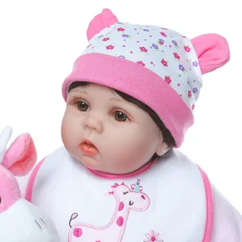 NPK 55cm Silicon Renăscut Baby Doll Jucării de Vinil Printesa Copilul Fata de pânză Copii Papusa de Înaltă Calitate, Cadou de Ziua de nastere a Juca Casa de Jucărie