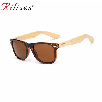 WANMEIDS Jumătate de ramă de ochelari de Soare din lemn de bambus picioare ochelari de Soare barbati femei Brand design oculos gafas de sol feminino mujer MU1501T