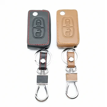 De înaltă calitate 2 butoane cheie de masina de caz pentru Peugeot 207 307 308 407 408 pentru Citroen C3 C4 C4L C5 C6 cheie de protecție capac accesorii