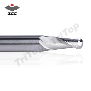 2 BUC/LOT ZCC.CT AL-2B-R4.0 carbură cimentat 2 flaut minge nas 8.0 mm R4.0 end mill pentru profil de frezat din aluminiu cnc instrumente