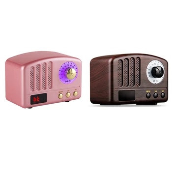 Retro Radio - Difuzor Portabil Fit Stil Vintage Dimensiune Mini Difuzor Bluetooth cu Radio FM
