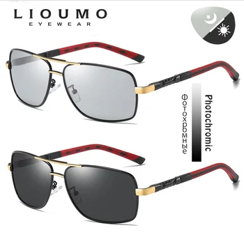 LIOUMO Brand Polarizat ochelari de Soare Barbati Fotocromatică Ochelari de Soare Femei Conducere Ochelari Anti-Orbire UV400 Ochelari de cal gafas de sol hombre