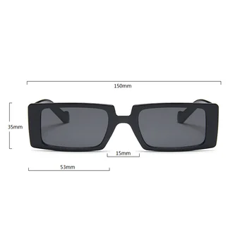 Dreptunghi îngust ochelari de Soare Femei Pătrat 2020 Retro Designer de Brand Vintage Dreptunghiulară Trendy Sunglasse Femeie Nuante UV400
