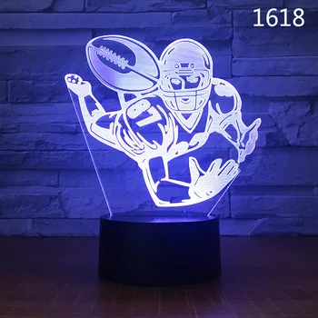 Dunk Baschet Pumni de Box, Yoga, Rugby, Hochei pe Gheață Sport Design 3D Lampa LED Lumina de Noapte Iubitorii de Sport magazin de Suveniruri Cadouri pentru Copii