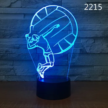Dunk Baschet Pumni de Box, Yoga, Rugby, Hochei pe Gheață Sport Design 3D Lampa LED Lumina de Noapte Iubitorii de Sport magazin de Suveniruri Cadouri pentru Copii