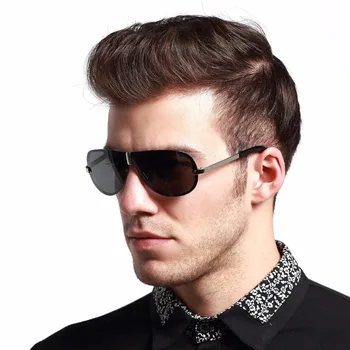 HDCRAFTER fără ramă pentru Bărbați ochelari de Soare Polarizat Lentile UV400 Conducere Ochelari de Soare de sex Masculin Eyewears Accesorii Pentru Barbati Cu Nuante Caz