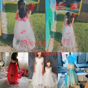 Alb Domnișoara De Onoare Fete Printesa Rochie De Petrecere Cu Costume Rochii De Mireasa Pentru Fata Seara Copii Rochie De Îmbrăcăminte Adolescent Vestido 3 14 Y