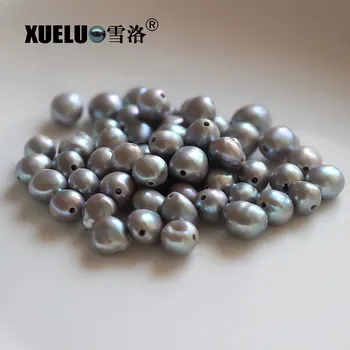 XUELUO 10buc/pachet 12-14mm Grey Mari Baroc Neregulate Natural Autentic de Cultură de apă Dulce Gaură Mare în Vrac Pearl Margele DIY perle