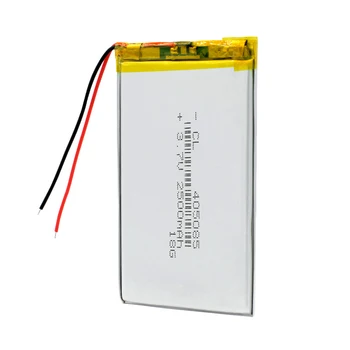 1/2/4x 3.7 V volt 405085 baterie reîncărcabilă li-ion de litiu lipolymer 2500mah MP4 MP5 GPS power bank E-book tablet înlocuirea bateriei