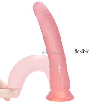 Ham ajustabil Curea Pe Vibrator pentru Femei Flexibil Penis Realistic Dildo cu ventuza Lesbiene Adult Jucarii Sexuale