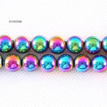 Piatra naturala 10MM Multi-Color Round (Nu)Hematit Magnetic Margele Pentru Bijuterii DIY Brățară Colier De 15