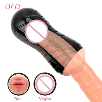 OLO 3D Vagin Artificial Adult Produse Jucarii Sexuale pentru Barbati Masturbare Cupa Aeronave Cupa Realist Orală Vagin Masturbator