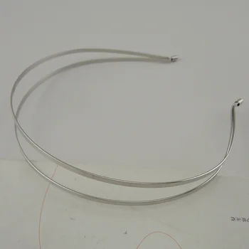 5PCS 3mm Dublu de Sârmă de Metal de Păr Benzi pentru femei fete două cercuri de păr cercuri DIY hairband Nichel Plumb gratuit ridicata