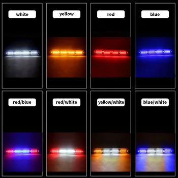 12V 24V 24 LED Strobe de Lumină de Poliție Auto Moto Camioane LED Lămpile de poziție Laterale Alb Chihlimbar Roșu Albastru Intermitent Lumina de Avertizare