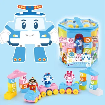40pcs Reale Robocar Poli Coreea pentru Copii Jucarii de constructie Robot de Jucărie Blocuri Figura Copii Cărămizi Acion Figura Jucării Legoings Jucării Pentru Băieți
