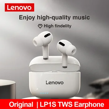Lenovo LP1S TWS Bluetooth 5.0 Casti Wireless Stereo Bass Căști de Anulare a Zgomotului de Sport rezistent la apa pentru Căști