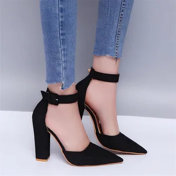 2019 Sexy Clasic Tocuri inalte Femei Sandale Pantofi de Vara pentru Femei Strappy Pompe Tocuri Platforma Femeie Curea Glezna Pantofi