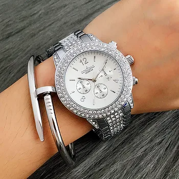 Shinny de Lux Diamante Femei Ceas CONTENA Cristal de Moda Rochie Doamnelor Ceasuri de mână Stras de Afaceri saat relojes hombre
